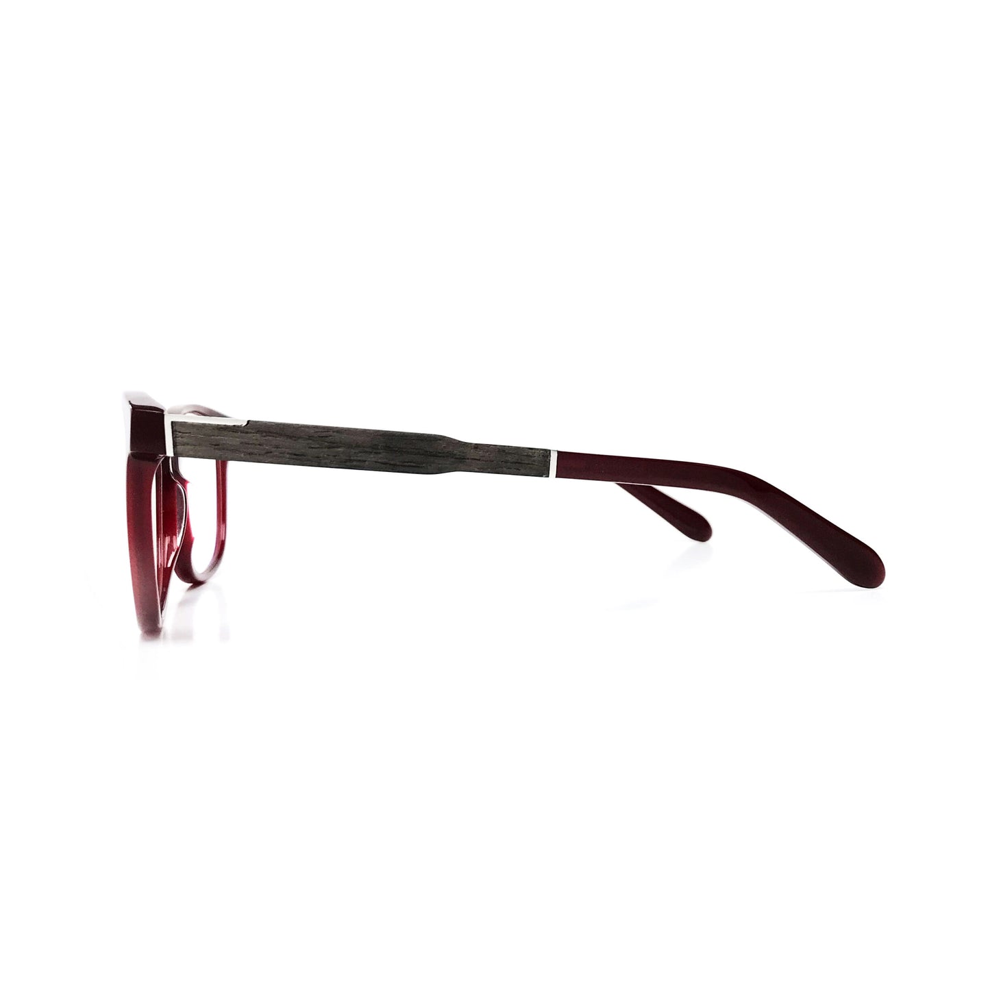 Woodfellas Brillenfassung Marzoll Premium 11014 Schwarzeiche Burgunderrot