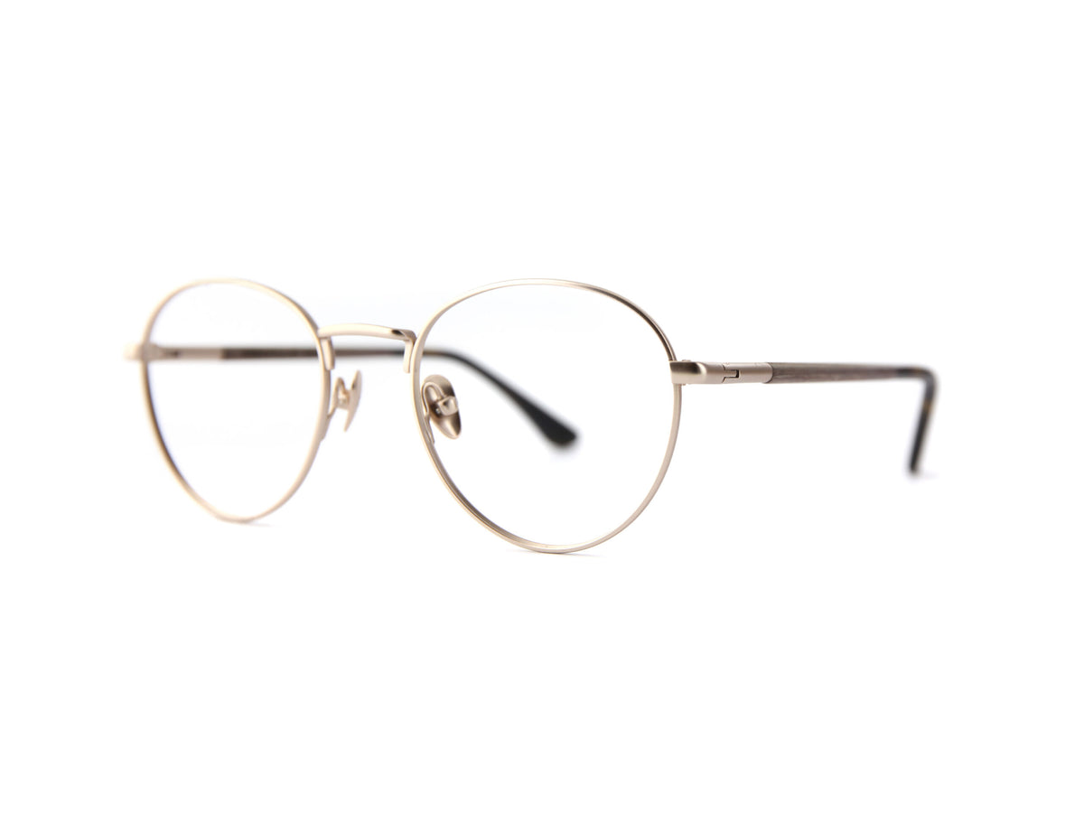 Woodfellas Brillenfassung Mod 11048 Ebenholz Gold