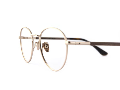 Woodfellas Brillenfassung Mod 11048 Ebenholz Gold