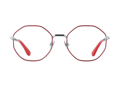 Woodfellas Brillenfassung Ease 11087 Curledholz Silber Rot
