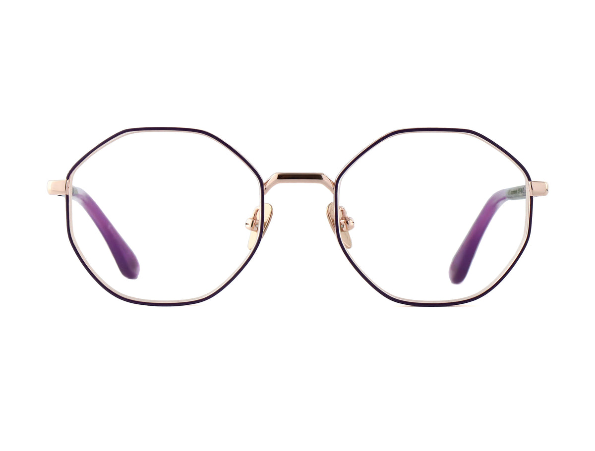 Woodfellas Brillenfassung Ease 11087 Schwarzeiche Rosé Violet