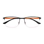 VISTAN Brille 2435-2 schwarz auf orange matt