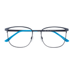 VISTAN Brille 4575-3 dunkelgrau metallic mit blau matt