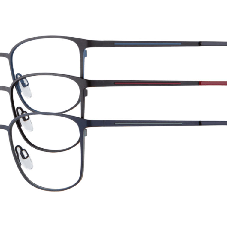 VISTAN Brille Flex 4591-3 dunkelblau auf hellgraugrün matt