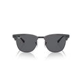 Ray Ban Sonnenbrille Clubmaster Metal 0RB3716 9256B1 grau auf schwarz