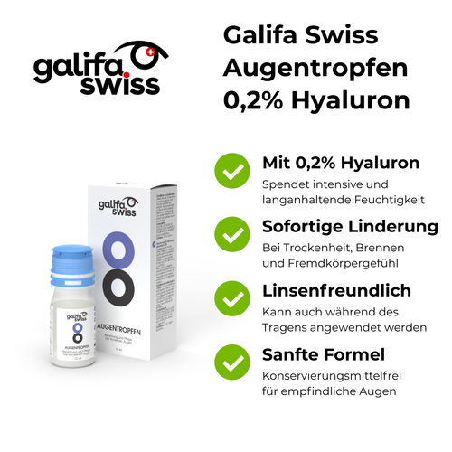 Galifa Swiss Augentropfen 0,2% Hyaluron 10ml
