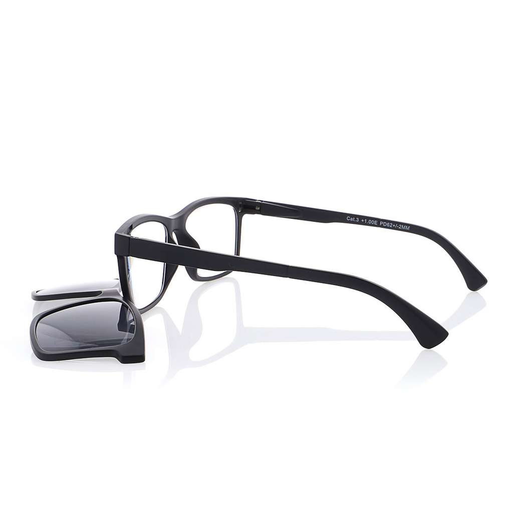 MPO Lesehilfe KLH188-1 schwarz mit Sonnenclip