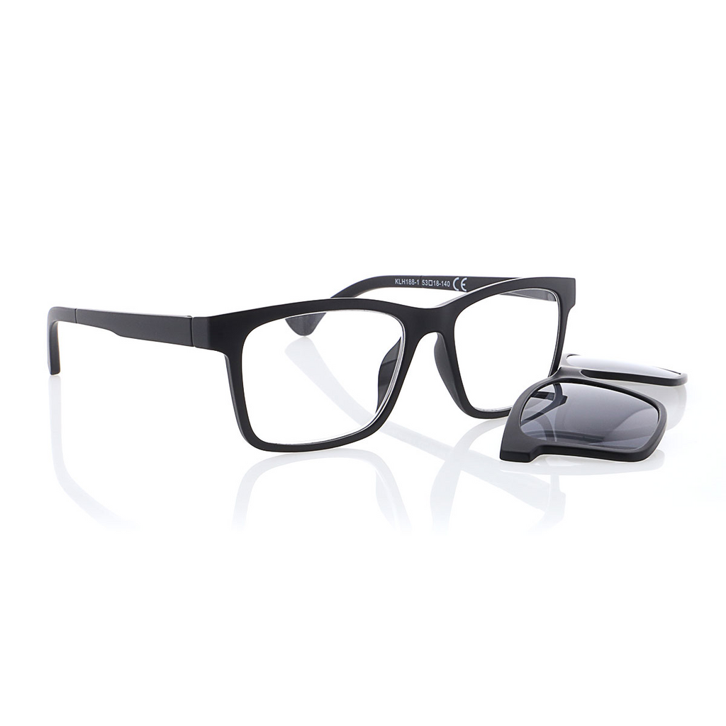 MPO Lesehilfe KLH188-1 schwarz mit Sonnenclip
