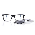 MPO Lesehilfe KLH188-4  schwarz grau mit Sonnenclip