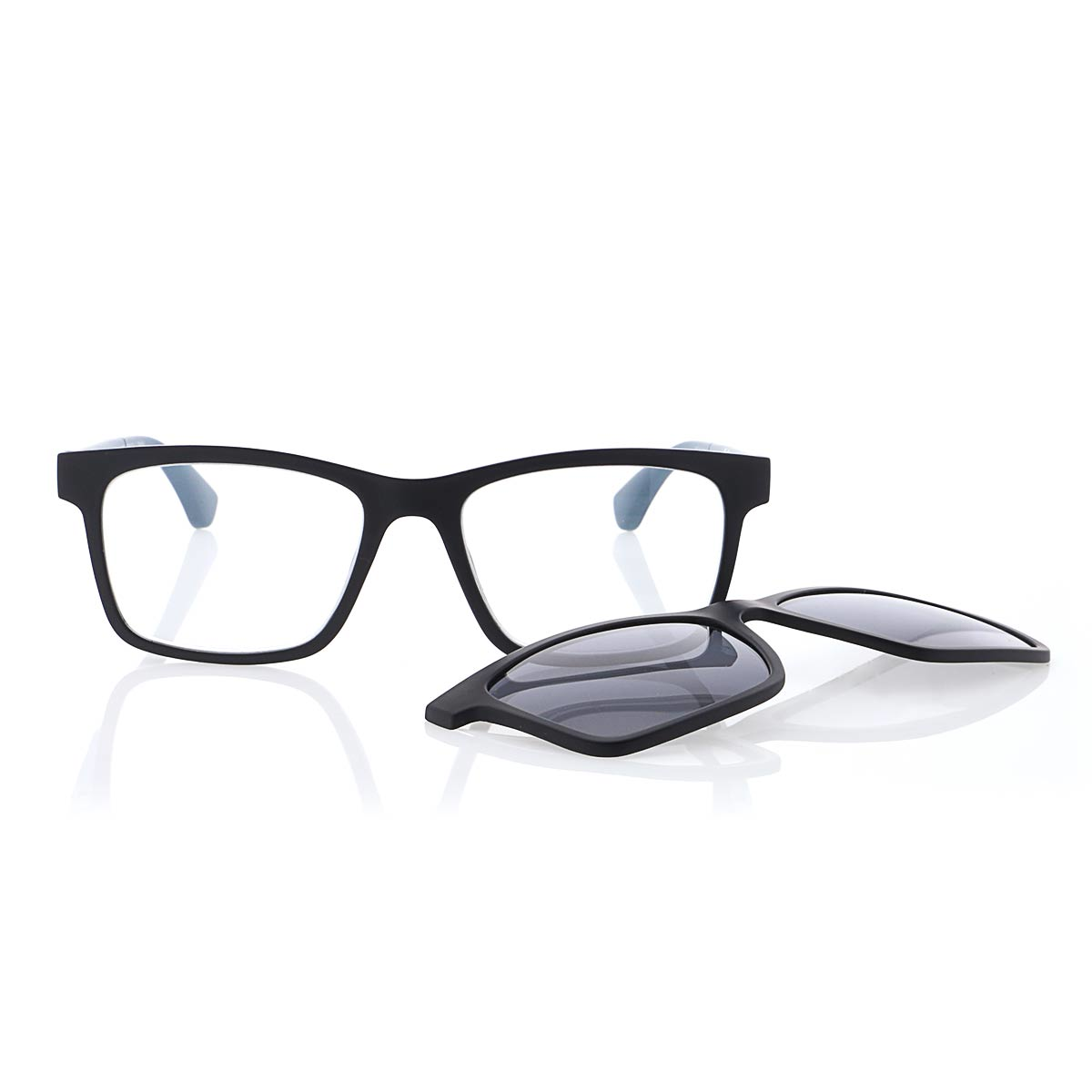 MPO Lesehilfe KLH188-4  schwarz grau mit Sonnenclip