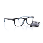 MPO Lesehilfe KLH188-4  schwarz grau mit Sonnenclip