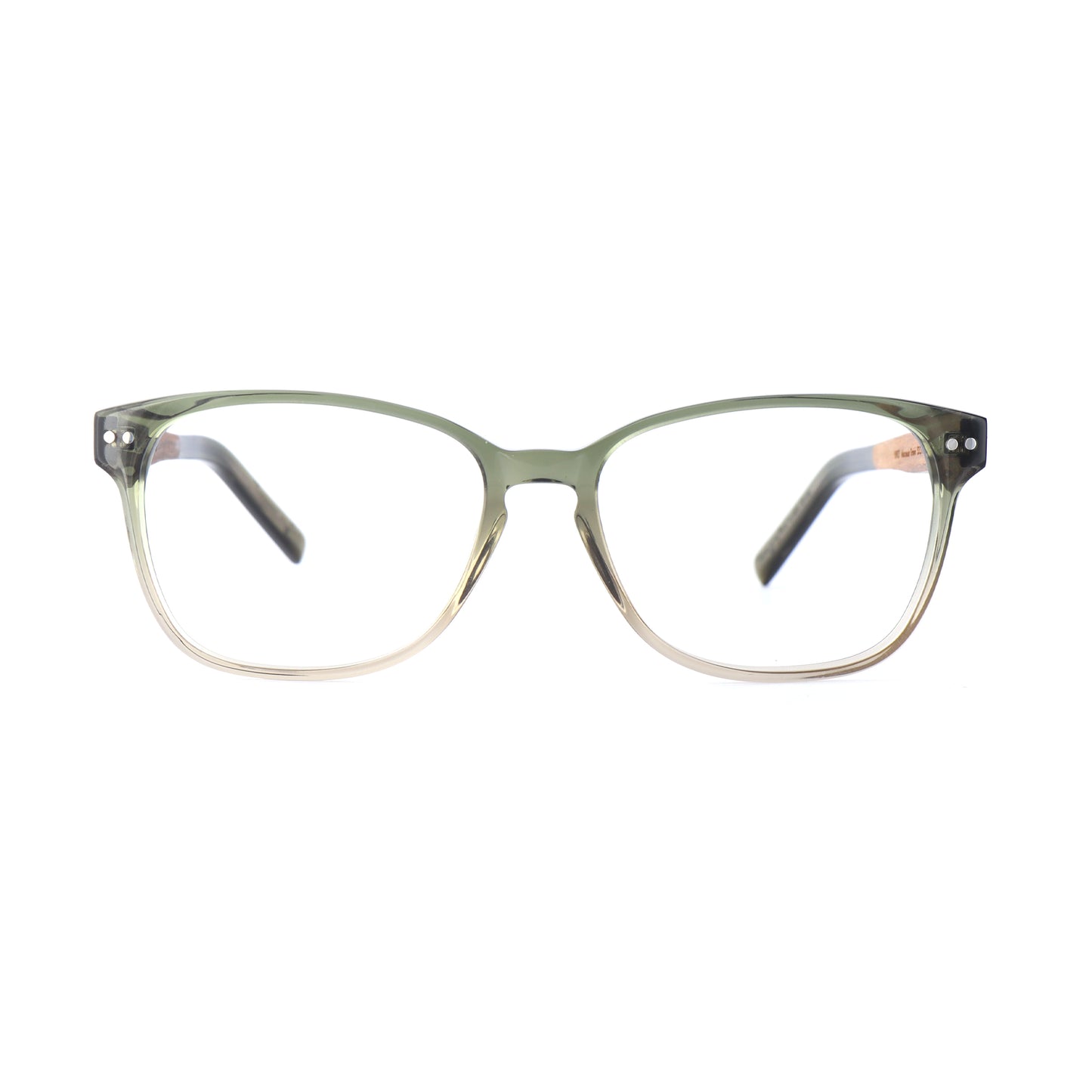 Woodfellas Brillenfassung Sendling Premium 10937 Ebenholz Grün transparent