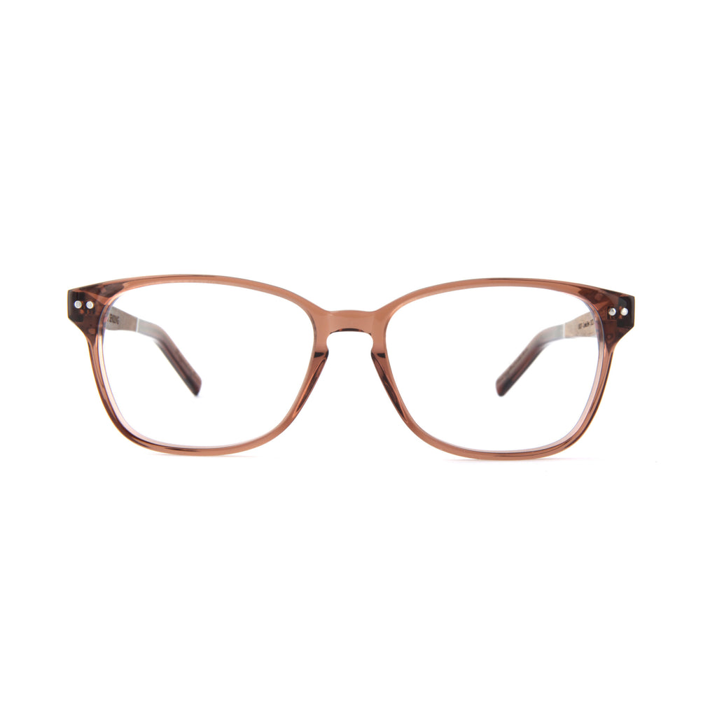 Woodfellas Brillenfassung Sendling Premium 10937 Wurzelholz Braun transparent