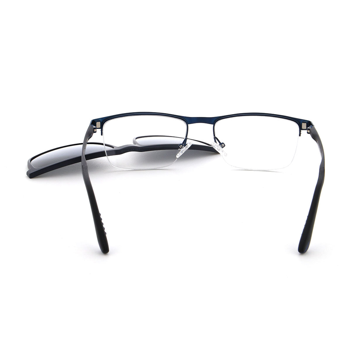 Vienna Design Brille mit Clip UN777-02 dunkelblau