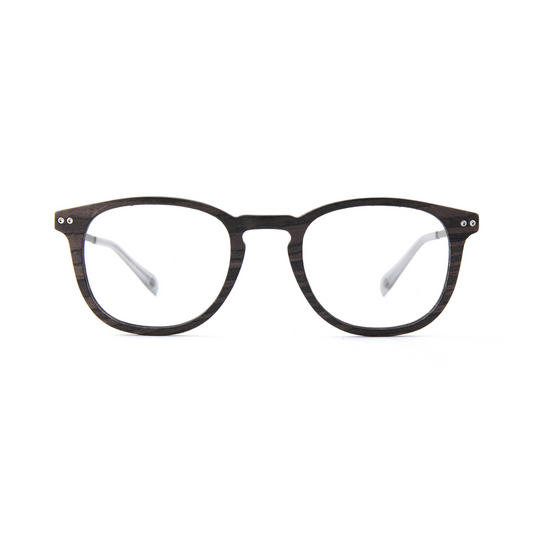 Woodfellas Brillenfassung Bogenhausen Air 10997 Schwarzeiche Silber