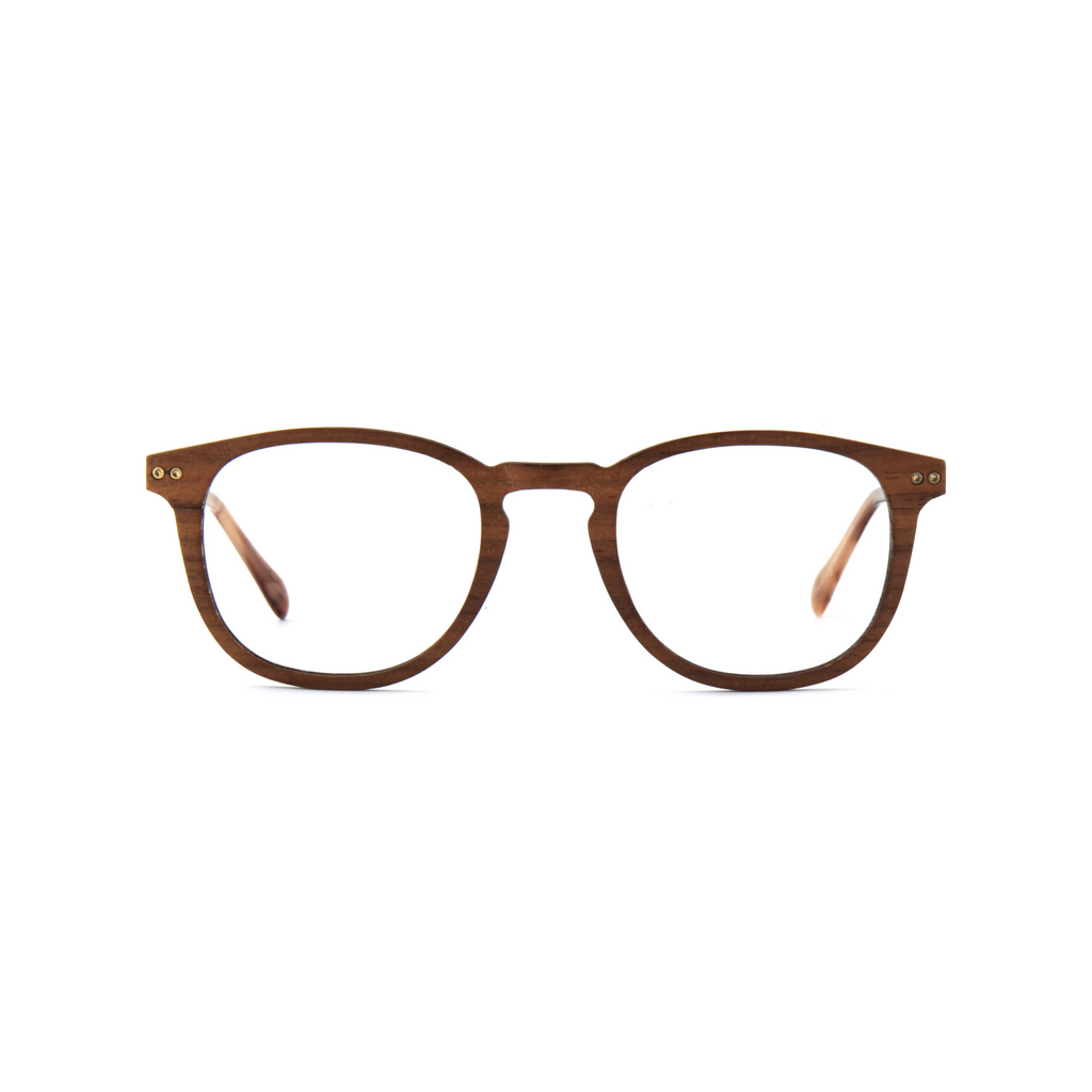 Woodfellas Brillenfassung Bogenhausen Air 10997 Walnussholz Gold