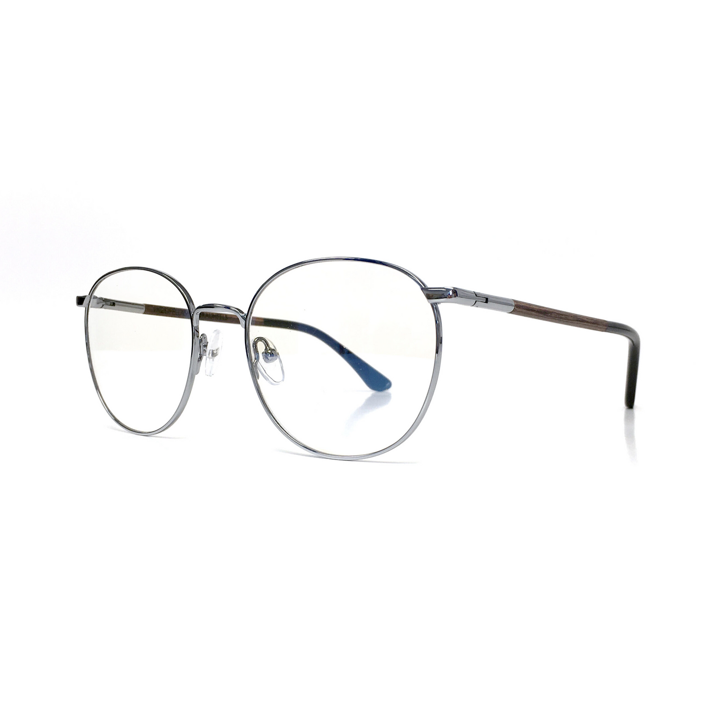 Woodfellas Brillenfassung Braunfels 11010 Ebenholz Silber