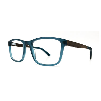 Woodfellas Brillenfassung Eysome 11019 Walnussholz Blau