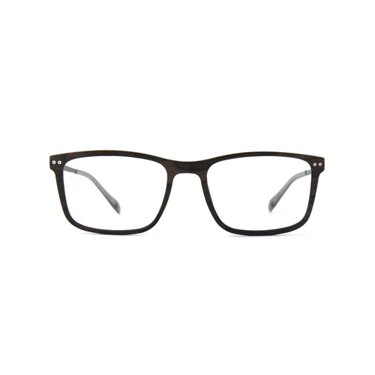 Woodfellas Brillenfassung Giesing Air 11030 Schwarzeiche Silber