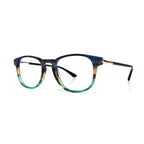 Woodfellas Brillenfassung Lucida 11023 Walnussholz Blau