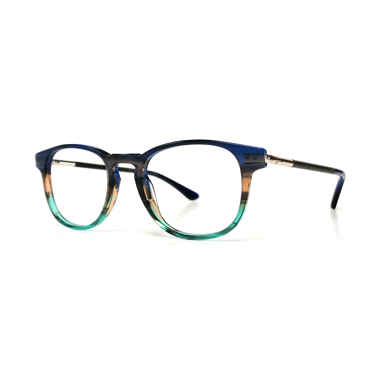 Woodfellas Brillenfassung Lucida 11023 Walnussholz Blau