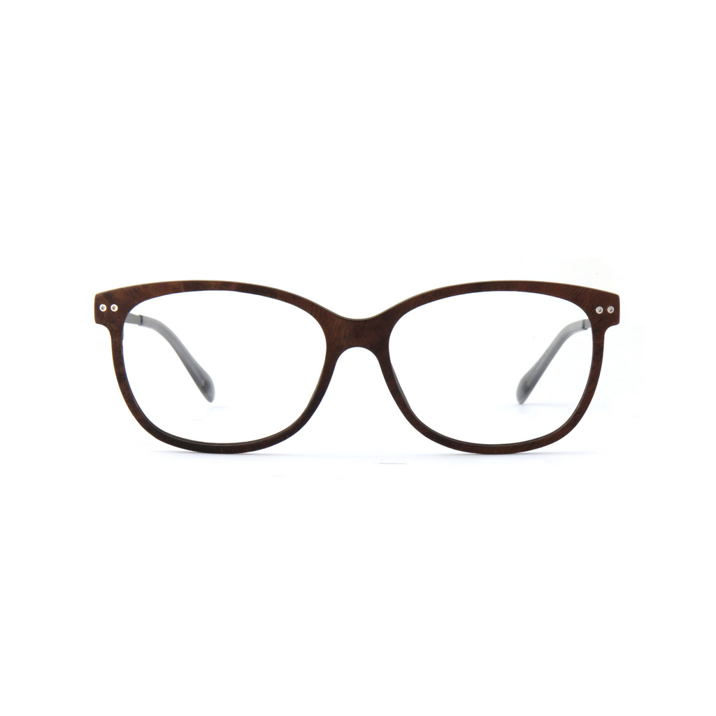 Woodfellas Brillenfassung Marzoll Air 11031 Tepaholz Silber