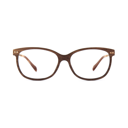 Woodfellas Brillenfassung Marzoll Air 11031 Walnussholz Gold