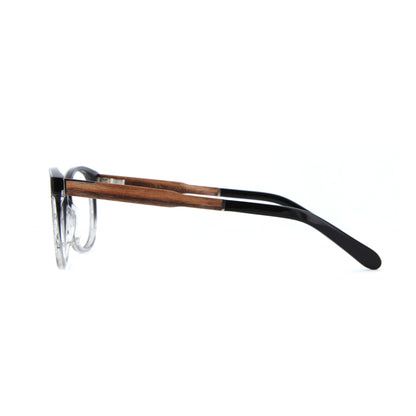Woodfellas Brillenfassung Marzoll Premium 11014 Ebenholz Schwarz